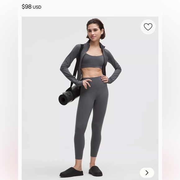 lululemon athletica Pants - lululemon Align Right High-Rise Pant Leggings 25" Size 4 Gray